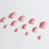 Uñas de Los Pies Postizas, 24Pcs Natural Francesas Uñas Postizas