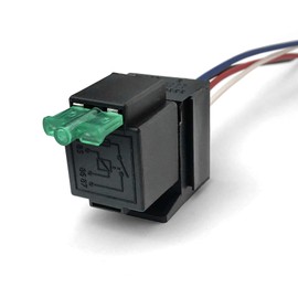 MGI SpeedWare Fused Relay 40A 12vDC 4-Pin SPST with Harness Socket and 30A LED Fuse (2-Pack)
