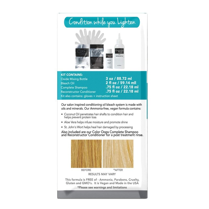Color Oops Conditioning Bleach w/Coconut Oil Kit