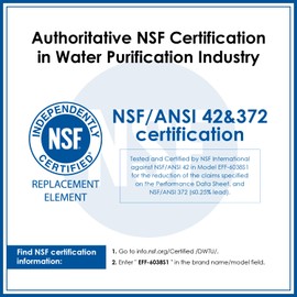 Waterdrop W10295370a Refrigerator Water Filter, Replacement for Whirlpool Water Filter 1, W10295370, EDR1RXD1, P4RFWB, Kenmore 46-9081, Kenmore 46-9930, 3 Pack