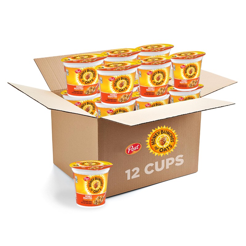 Honey Bunches of Oats Honey Roasted Breakfast Cereal Cup with