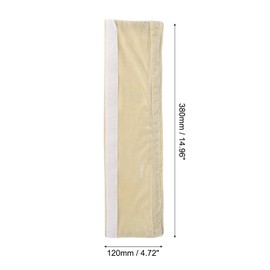 uxcell Refrigerator Door Handle Covers Velvet Cloth Decor Protectors Keep Your Kitchen Appliance Clean Fit for Fridge, Oven, Dishwasher, Beige