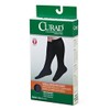 Medline Curad Knee-High 30-40mm Hg Compression Hosiery, Regular Length, Tan,