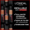 L'Oreal Paris Cover Liquid Foundation, Infallible 24H Matte Cover, Shade