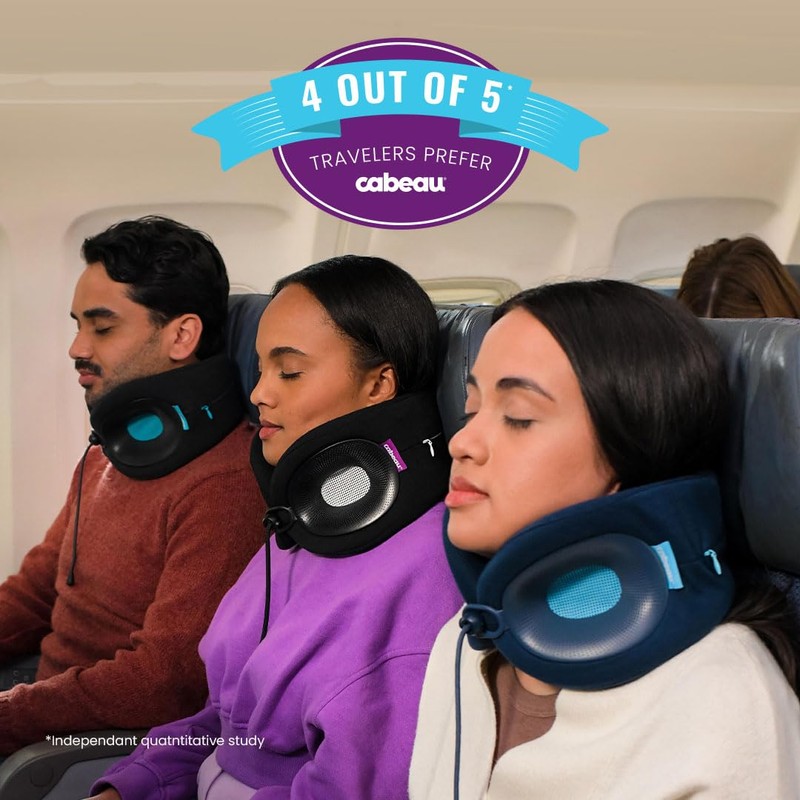 Cabeau Travel Essential Neck Pillow - Fits Most Neck Sizes