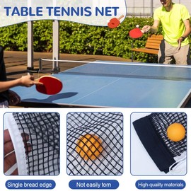 Portable Table Tennis Net, Table Tennis Net, Portable Table Tennis Net, Replacement Net Training Accessories for Indoor and Outdoor Use, Replacement Net for