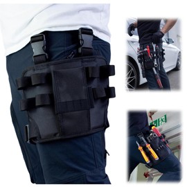 Tool Bag, Adjustable Belt Tool Belt Pouch, Tool Pouch with Belt Clip, Leg Pocket Pouch, Electrician Tool Bag, Utility Mini Tool Organizer Pouch for Electrician, DIY,Automotive,Craftsman,Carpenter