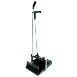WETEC Dustpan Set, ESD WE-6101.K (Hand Brush Dustpan), Bristle Length: 45 mm, Brush Length: 190 mm, Brush Width: 23 mm, Handle Length: 880 mm, Colour: Black, Electrostatically Conductive Bristles