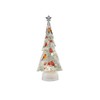 Roman, 13" H Lighted Swirl Cardinal Tree Confetti Lites, Tabletop