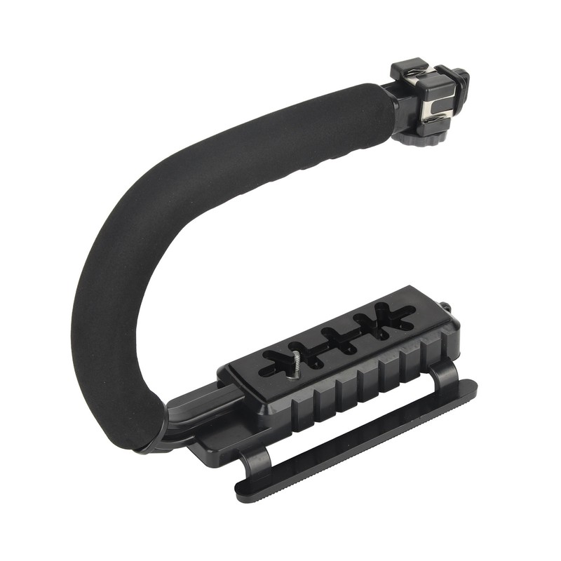 Camera Handheld Stabilizer ABS Sponge Adjustable Angle U Shaped Foldable