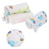 4Pcs Thick Baby Reusable Diaper Cartoon Animal Infant Plush Washcloth
