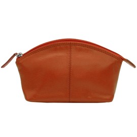 DJNY Genuine Leather Cosmetic Pouch DJ6480 (One Size, Orange)