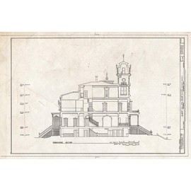 Historic Pictoric : Blueprint HABS Cal,34-SAC,19- (Sheet 7 of 9) - Albert Gallatin House, 1527 H Street, Sacramento, Sacramento County, CA 12in x 08in