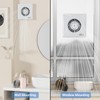EINTTAX 4 Inch Bathroom Exhaust Fan, 130m³/h Quiet Ventilation Extractor