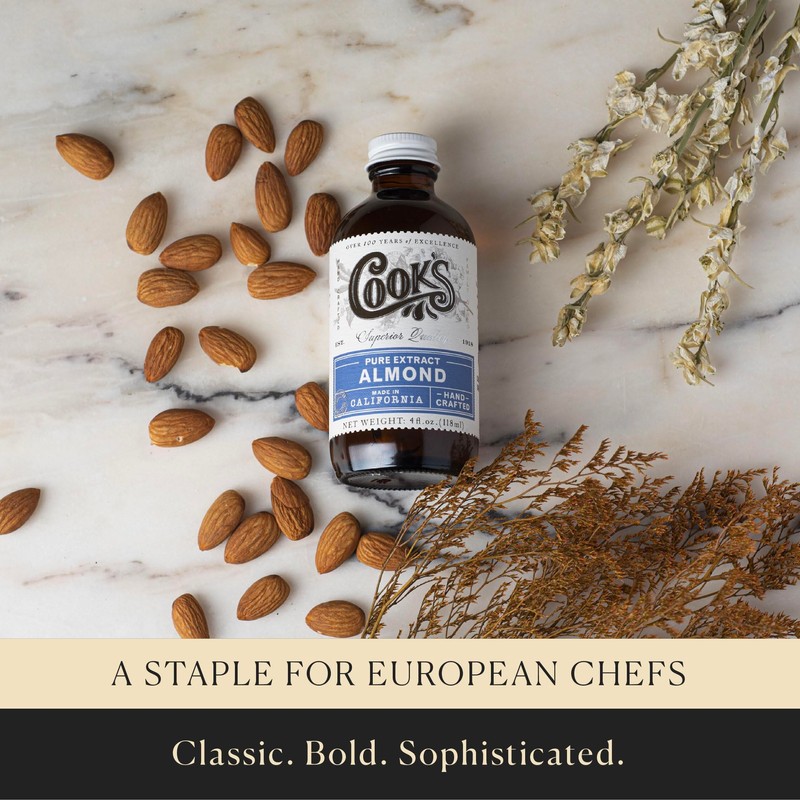 Cook’s, Pure Almond Extract for Baking, Cooking, and Mixology, Allergen