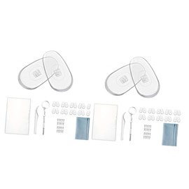 LALAFINA 2sets Creative Glasses Repair Kit of Nose Pad Screw Tools for Eyewear and Watch Maintenance and Practical Accessories for Home Shop Use