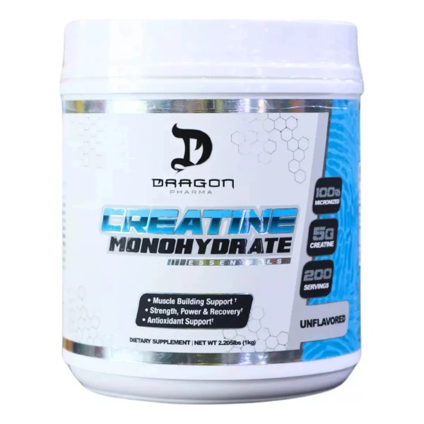 Dragon Pharma Creatine Monohydrate 1 Kg 200 Serv Sabor Sin