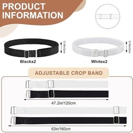 Clothesline Tuck Bands Clothes Band Crop Tuck Tops Band Belt,4Pcs Crop Adjustable Band Tucking Shirts Crop Band Elastic Band,Crop Adjustable Band Crop Tuck Band,Crop Tuck Band Crop Tuck Band Crop Band