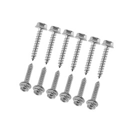 ACROPIX Clutch Cover Bolts for Polaris RZR 570 900 1000 for Polaris for Ranger 570 900 100xp / Durable Alloy Steel Galvanized / 12 Pcs Silver Tone Car Parts