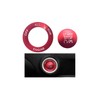 FALVFUN Car Push Start Button Cover, Aluminum Ignition Button Trim
