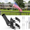 No Drill Flag Pole Holder for Railing,Flag Pole Mount for