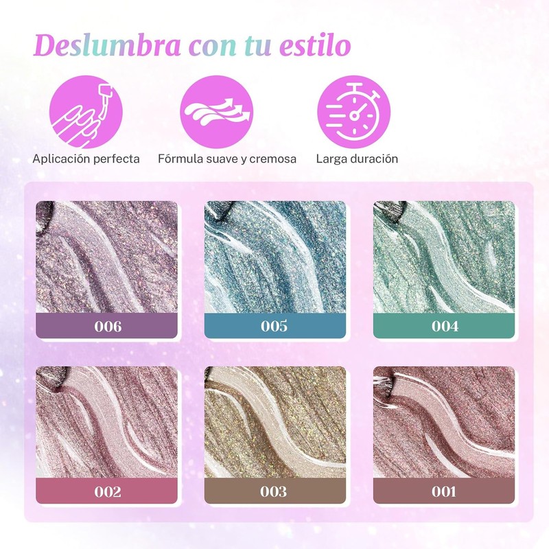 CHERIMOYA Kit de Esmaltes de Uñas en Gel Ojo de