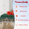 WedDecor Disposable Christmas Tablecloths, Plastic Banquet Party Table Cover Wipeable