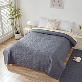 Taiyang 100% Waterproof Sofa Cover for Dog, Dog Bed Cover, Dog Bed Cover Protector, Couch Furniture Protector for Children, Dog, Cat (Grey, 132-208 cm (1 Pack))