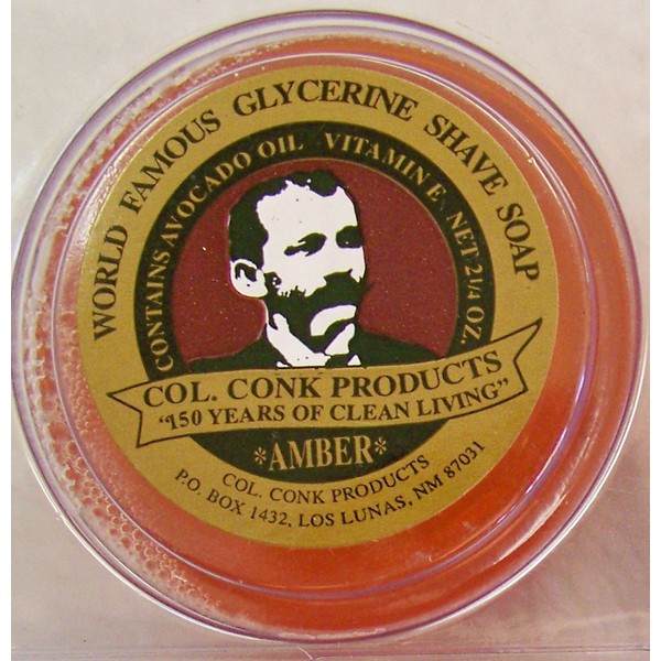 Col. Ichabod Conk Men's Amber Shaving Soap Shave Bar Sm