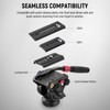NEEWER Video Tripod Fluid Head with Quick Release Plate, Telescopic