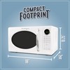 Nostalgia Retro Microwave Oven 0.7 Cu Ft, 700-Watt Countertop Size