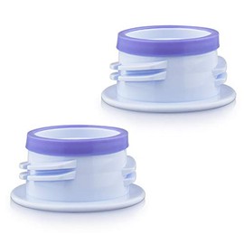 Maymom Cambiador o Convertidor de Rosca 3ª Generación; Permite que el Extractor Spectra S1 S2 con Embudo de Boca Ancha Use Biberones Medela, Ameda (Boca Estrecha), Lifefactory, Dr. Brown Boca Estrecha, Sin Fugas, Sin Caídas