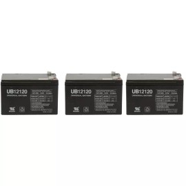 UPG 3 Pack - 12 Volt 12ah Ebike Electric Scooter Battery E-Bike Boreem