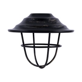 Enbrighten Cafe Add-On Accessory Lens Shades, Oil-Rubbed Bronze Finish Lens Shades, Easy-to-Install, for use with Enbrighten Cafe String Lights, 35877, 6 Count (Pack of 1)