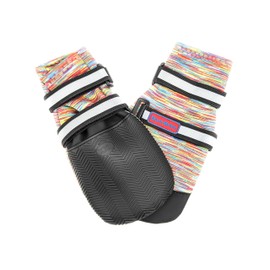 All Weather Neoprene Paw Protector Dog Boots with Reflective Straps in 5 Sizes! (Multicolor XXL)