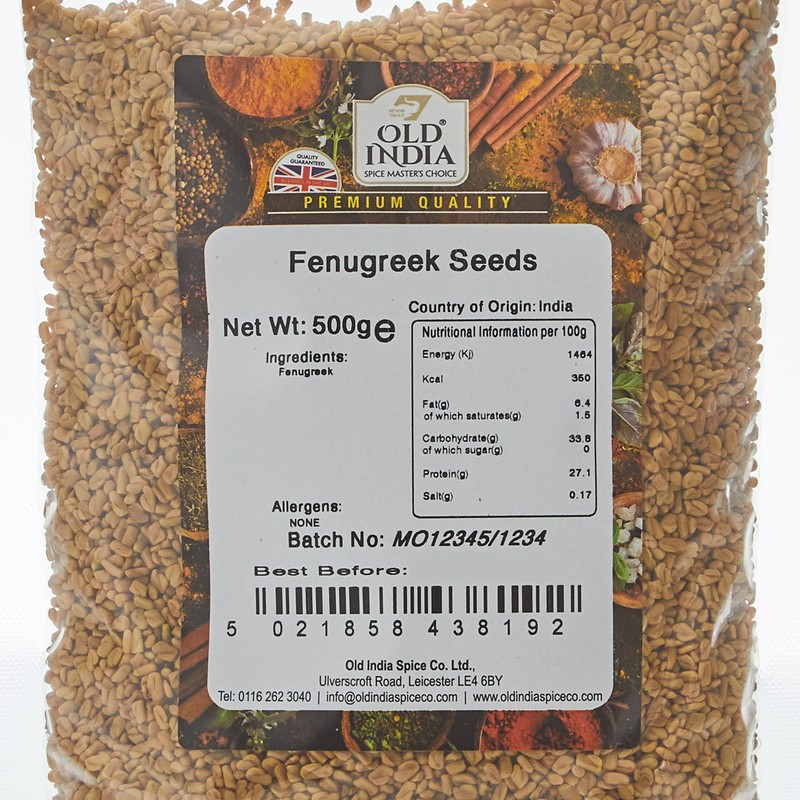 Old India Fenugreek Seeds 500g
