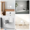 Pack of 2 Flush-Mounted Blind Covers, 8.6 x 8.6 cm,