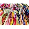 20 Art Silk/Rayon Viscose Metallic Varigated Solid Standard Skeins Embroidery