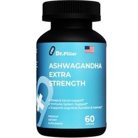 Ashwagandha Extra Strength Stress | Mood Support | Stress Relief | Boost Energy | Immune & Cognitive Support | Non GMO Formula | 60 Capsules