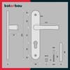 KOTARBAU® Door Handle 72 mm Right Left for Profile Cylinder