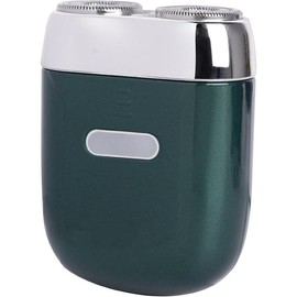 Mini Electric Shaver - Type C Fast Charge Portable Small Shavers for Men, Dual Head Pocket Shaver Washable Travel Electric Razor, Powerful Wet and Dry Mini Razor, Easy One Button Use (Blue) - Colour: Green