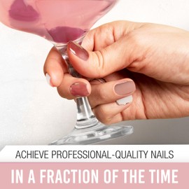 Ardell Nail Addict Gel Nail Strips - Cheers to Rosé, Lasts Up to 14 Days, 1-Pack