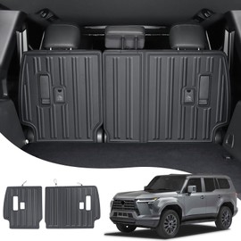 LaIIker 2 PCs Seat Back Protective Pad for for 2024 2025 2026-Present Lexus GX550 GX 550h Rear Chair Anti-Kick Scratch Panel Interior Modification Lexus gx 550 Accessories (5/7 Seats)