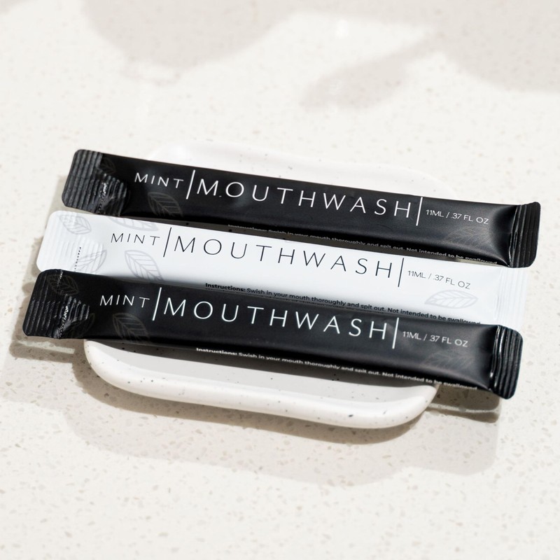 GMW Collection Travel Size Mouthwash Packets - Individual Mini Mouthwash