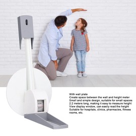 Cinta Métrica de Medición de Altura Montada en la Pared Regla de Crecimiento de Medidor de Altura Métrica de 220 Cm con Placa de Pared para el Hogar Y las Clínicas
