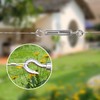 HFS(R) 10pcs 304 Stainless Steel Turnbuckle Hook Tensioner Wire Rope