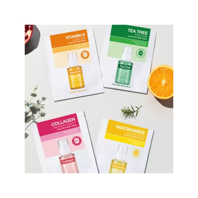 Nature Republic 네이처리퍼블릭 마스크팩 진정 굿스킨 티트리 10매 Nature Republic