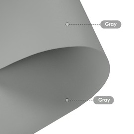 Zinkooat Leather Dresser Cover,1.8mm Thick,17x60 Inch,Dresser Protector Top,Dresser Top Protector,Dresser Cover Top,Dresser Top Cover,Dresser Cover Top for Bedroom.(Gray+Gray,17x60)