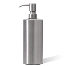 ARKTEK Large Stainless Steel Countertop Soap Dispenser - Rust and Leak Proof Liquid Hand Soap Pump Bottle for Kitchen, Bathroom and Countertop Hand Dish Lotion (20 Oz / 600 ml)