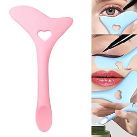 Plantillas de Silicona para Delineador de Ojos - Puntas de Ala Reutilizable - Ayuda para Aplicar Máscara de Ojos